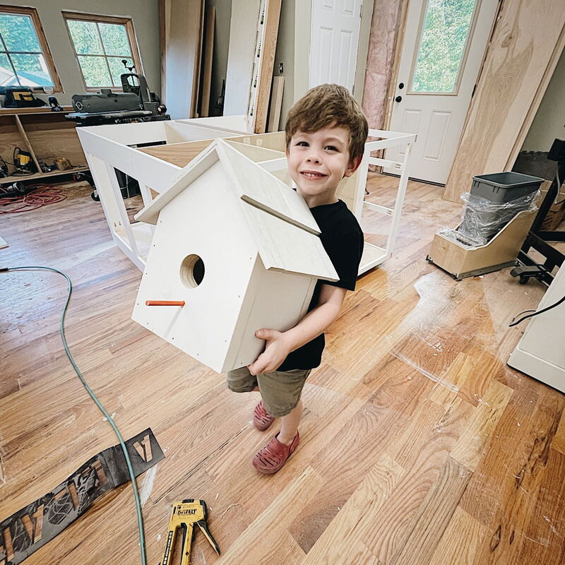 Making a birdhouse